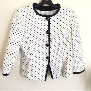 Tahari Polka Dot Suit Jacket/Blazer Size 12